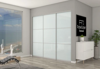 Greenish white Glass With Horizontal Strips DIY