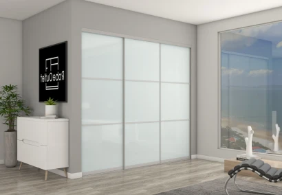 Greenish white Glass With Horizontal Strips DIY