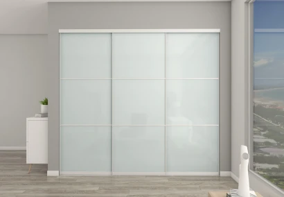 Greenish white Glass With Horizontal Strips DIY