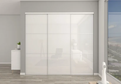 Super white Glass With Horizontal Strips DIY