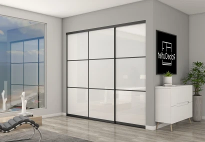 Super white Glass With Horizontal Strips DIY