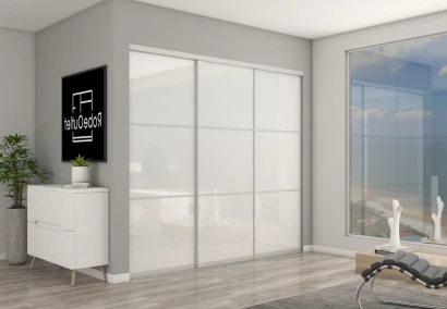 Super white Glass With Horizontal Strips DIY